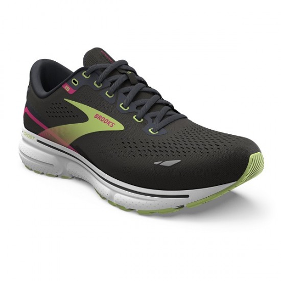 BROOKS GHOST 15 donna Black/Ebony/Sharp Green