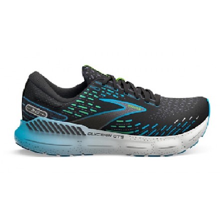 BROOKS GLYCERIN GTS 20 BLACK/HAWAIIAN OCEAN/GREEN