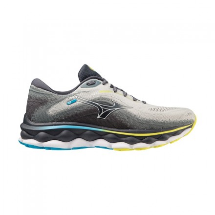 MIZUNO Wave Sky 7 Pearl Blue/White/Bolt 2 Neon