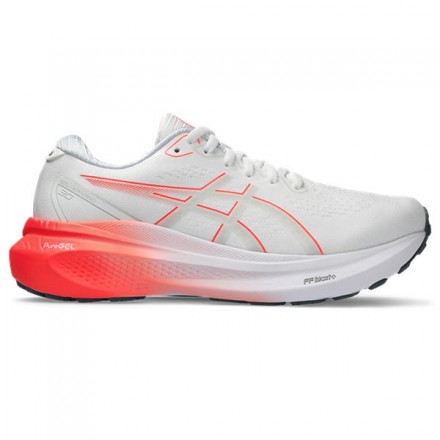 ASICS GEL KAYANO 30 White/Sunrise Red