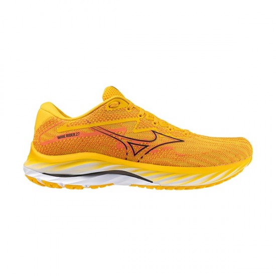 MIZUNO WAVE RIDER 27 Citrus/Black/Nastrurtium