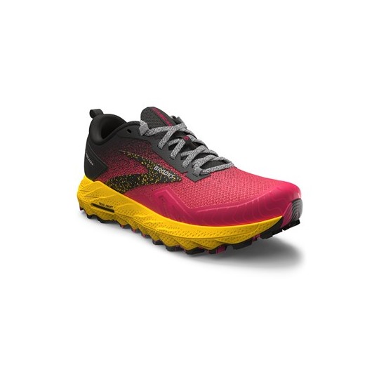 BROOKS CASCADIA 17 donna Diva Pink/Black/Lemon Chrome