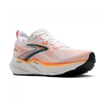 BROOKS GLYCERIN 22-White/Orange/Green Blue Slate