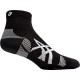 ASICS 2PPK CUSHION RUN QUARTER SOCK BLACK/BLACK