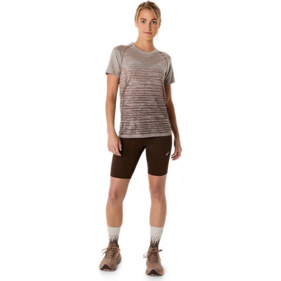 ASICS ROAD HIGH WAIST 8IN SPRINTER-Coffee