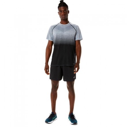 ASICS SEAMLESS SS TOP- Performance Black/Carrier Grey