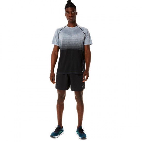 ASICS SEAMLESS SS TOP- Performance Black/Carrier Grey