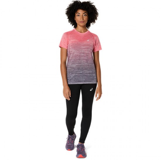 ASICS SEAMLESS SS TOP-Coral Reef/Greyish Purple