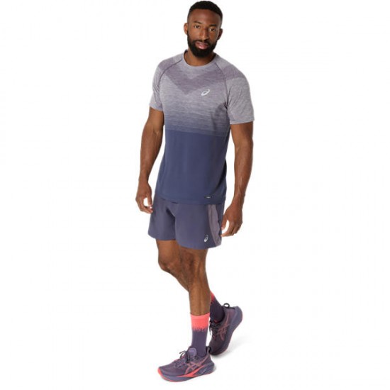 ASICS SEAMLESS SS TOP-Lavender Grey/Indigo Fog