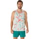 ASICS ROAD ALL OVER PRINT SINGLET- Birch