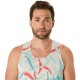 ASICS ROAD ALL OVER PRINT SINGLET- Birch