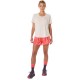 ASICS ROAD ALL OVER PRINT 2-N-1 3.5IN SHORT-Coral Reef/Light Ube