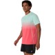 ASICS SEAMLESS SS TOP-Coral Reef/Oasis Green