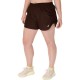ASICS NAGINO RUN ADJUSTABLE 4IN SHORT- Coffee