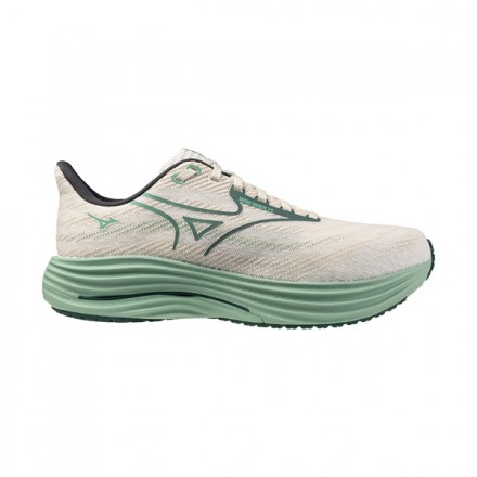 MIZUNO WAVE RIDER 19-Snow White/Bistro Green/Creme De Menthe