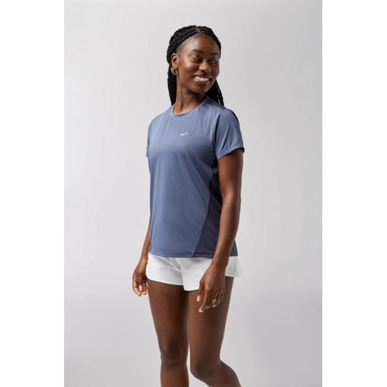 BROOKS Sprint Free Short Sleeve 3.0 donna- Nightshadow/Dk Night