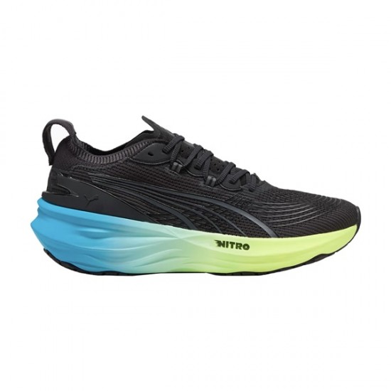 PUMA ForeverRun NITRO 2-Black/Fizzy Light/Speed Blue