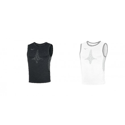 MIZUNO Canotta Intima Mizuno TEAM SLEVELESS UNDERWEARBLACKWHITE