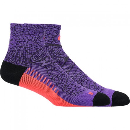 ASICS PERFORMANCE RUN QUARTER SOCK -Edo Purple