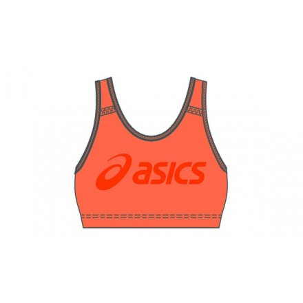 ASICS LOGO BRA SUN PEACH/MARIGOLD ORANGE - DONNA