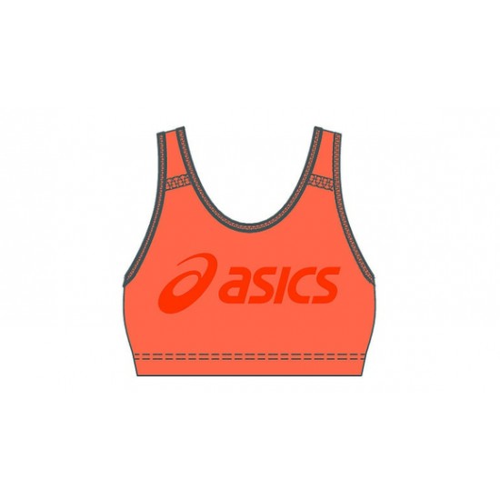 ASICS LOGO BRA SUN PEACH/MARIGOLD ORANGE - DONNA