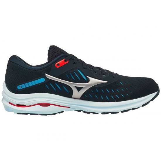 MIZUNO WAVE RIDER 24 UOMO IndiaInk/PlatinumGold/ScubaBlue