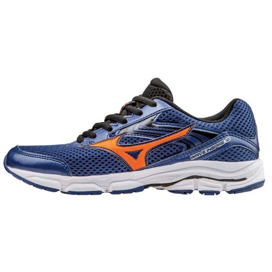 MIZUNO WAVE INSPIRE 12 JNR (Twilight Blue / Black / Clownfish)