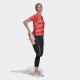 adidas T-shirt Fast Allover Print Semi Turbo / Bright Red