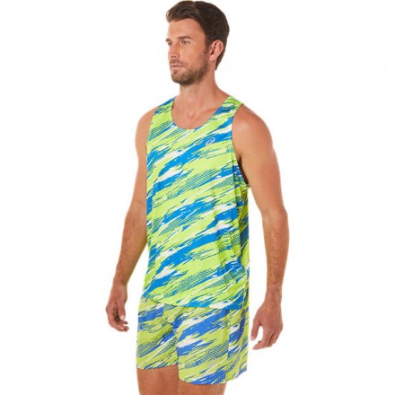 ASICS COLOR INJECTION SINGLET Hazard Green