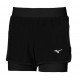 MIZUNO ER 2IN1 SHORT donna BLACK