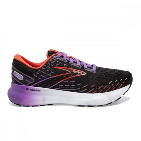 BROOKS GLYCERIN 20 donna Black/bellflower/Fiesta