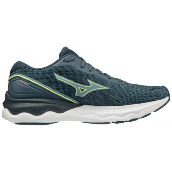 MIZUNO WAVE SKYRISE 3 SmokeBlue/NeoLime/NeonFlame