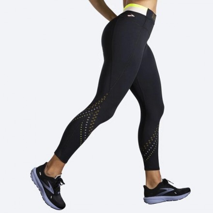 BROOKS Run Within 7/8 Tight Pantaloni running da donna BLACK/BROOKS