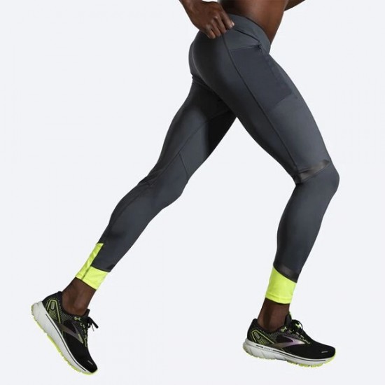 BROOKS Run Visible TightPantaloni running da uomo Asphalt/Nightlife