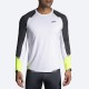 BROOKS Run Visible Long Sleeve - White/Asphalt/Nightlife