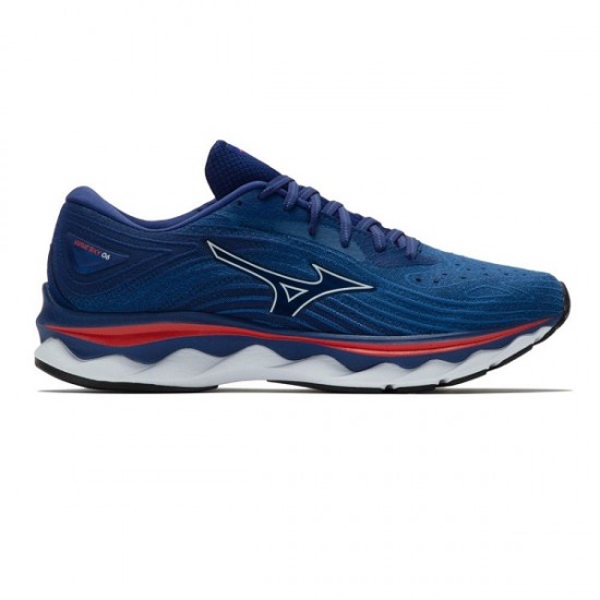 MIZUNO WAVE SKY 6 BLUE/WHITE/RED