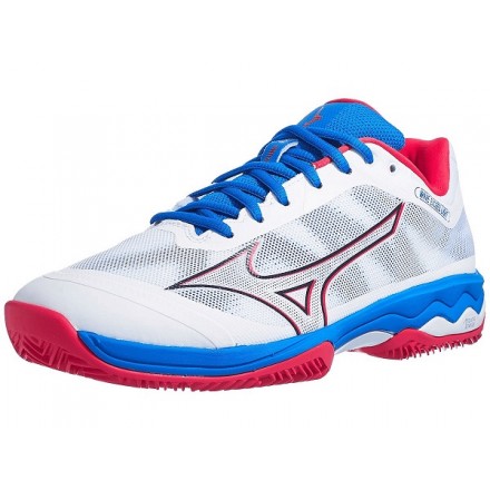 MIZUNO WAVE EXCEED LIGHT PADEL WHITE/RED/BLUE