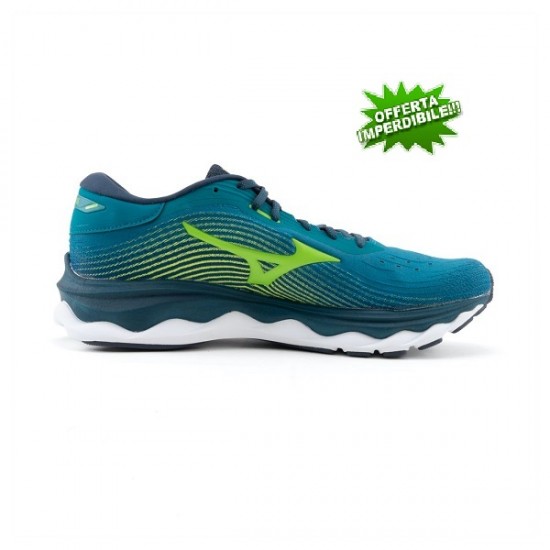 MIZUNO WAVE SKY 5 UOMO BLUE/LIME