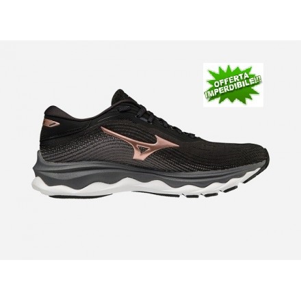 MIZUNO WAVE SKY 5 donna BLACK/ROSE COPPER/QUIET SHADE