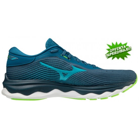 MIZUNO WAVE SKY 5 M.Blue/PeacockBlue/GreenGecko