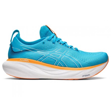 ASICS GEL NIMBUS 25 ISLAND BLUE/SUN PEACH