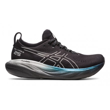 ASICS GEL NIMBUS 25 PLATINUM BLACK/PURE SILVER