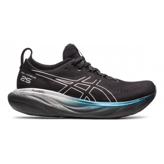 ASICS GEL NIMBUS 25 PLATINUM BLACK/PURE SILVER