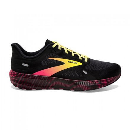 BROOKS LAUNCH 9 Black/Pink/Yellow