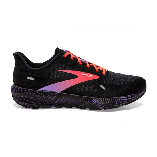 BROOKS LAUNCH 9 Black/Coral/Purple