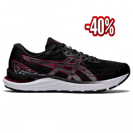 ASICS GEL-CUMULUS 23 BLACK/ELECTRIC RED - UOMO