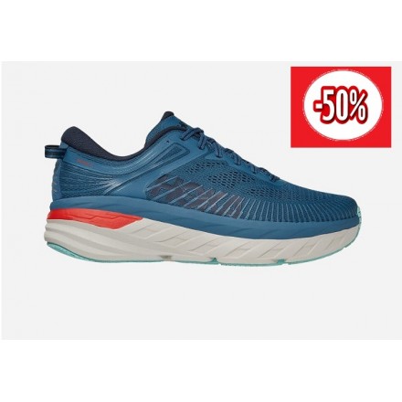 HOKA ONE ONE BONDI 7 MEN\'S REAL TEAL / OUTER SPAC