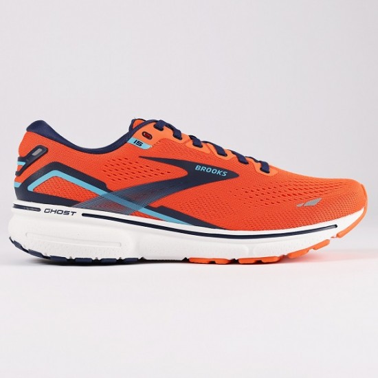 BROOKS GHOST 15 Flame/Navy/Blue