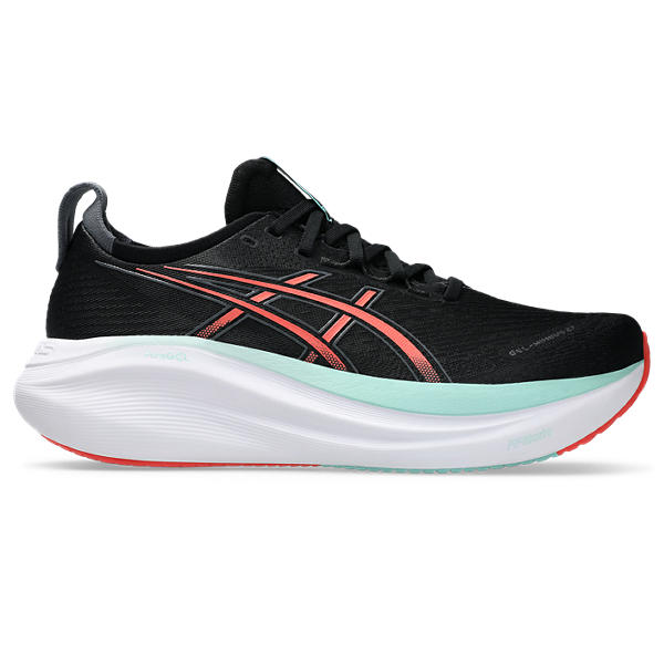 ASICS GEL-NIMBUS 27 -
 BLACK/CORAL REEF