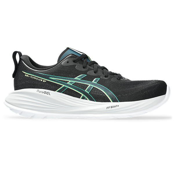 ASICS GEL CUMULUS 27-
Black/Lucid Yellow